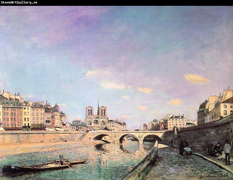 Johann Barthold Jongkind The Seine and Notre Dame in Paris